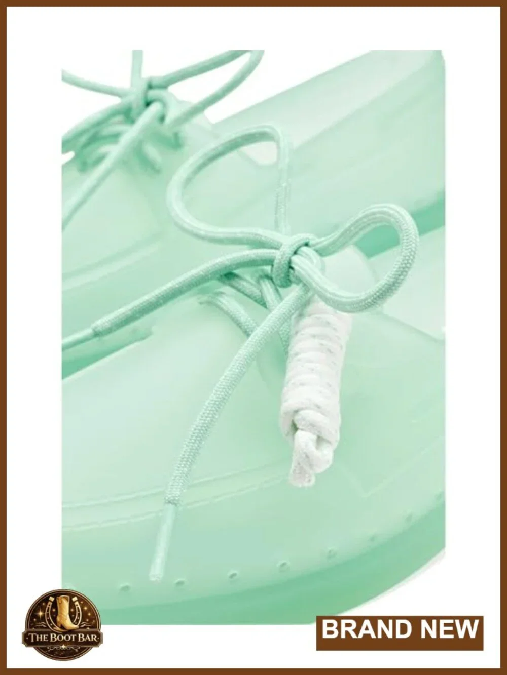 TPU Upper and Outsole Lace-Up Pull-On Boat Shoe